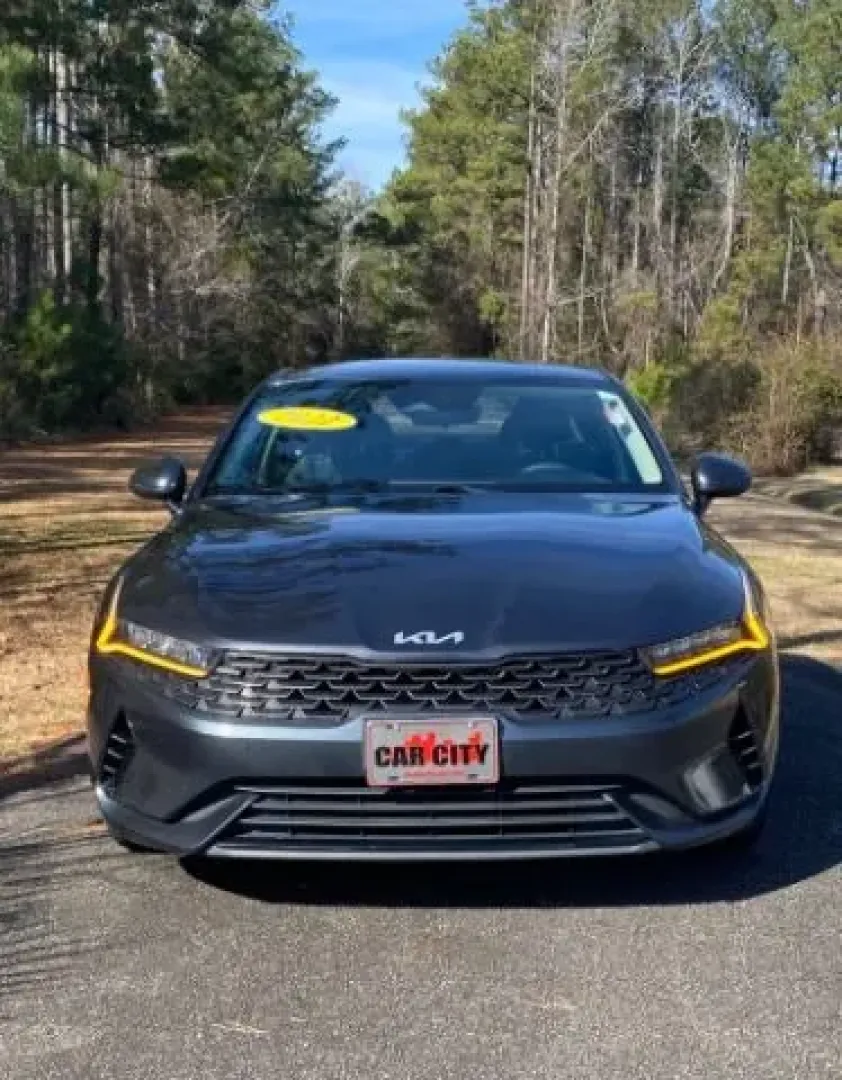 2022 /Black Kia K5 LXS (5XXG14J20NG) with an 1.6L L4 DOHC 16V engine, 8-Speed Automatic transmission, located at 9146 Ocean Hwy West, Calabash, NC, 28467, (910) 579-1110, 33.928635, -78.576157 - **Discover Adventure and Comfort with the 2022 Kia K5 LXS: Your Next Family Sedan Awaits!**<br /> <br /> Are you in the market for a vehicle that seamlessly blends style, comfort, and practicality? Look no further than the stunning 2022 Kia K5 LXS available at Car City - Calabash. This sleek sedan i - Photo#1