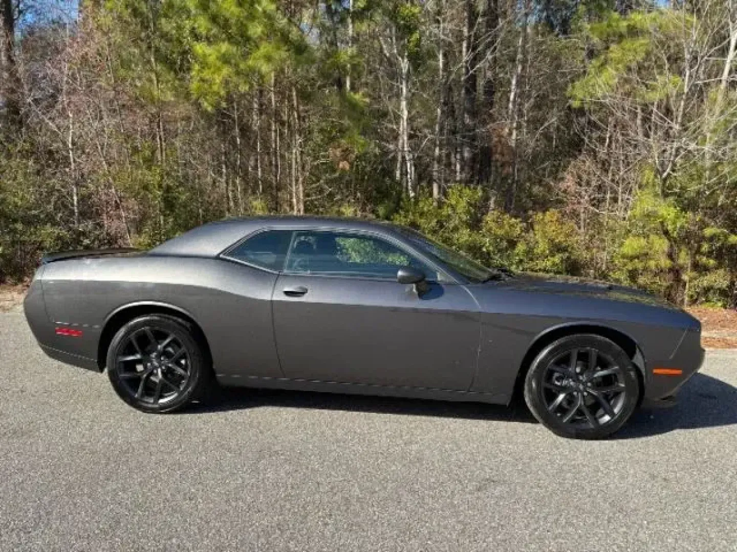 2022 /Black Dodge Challenger SXT (2C3CDZAGXNH) with an Other engine, located at 9146 Ocean Hwy West, Calabash, NC, 28467, (910) 579-1110, 33.928635, -78.576157 - 2022 Dodge Challenger SXT - Photo#2