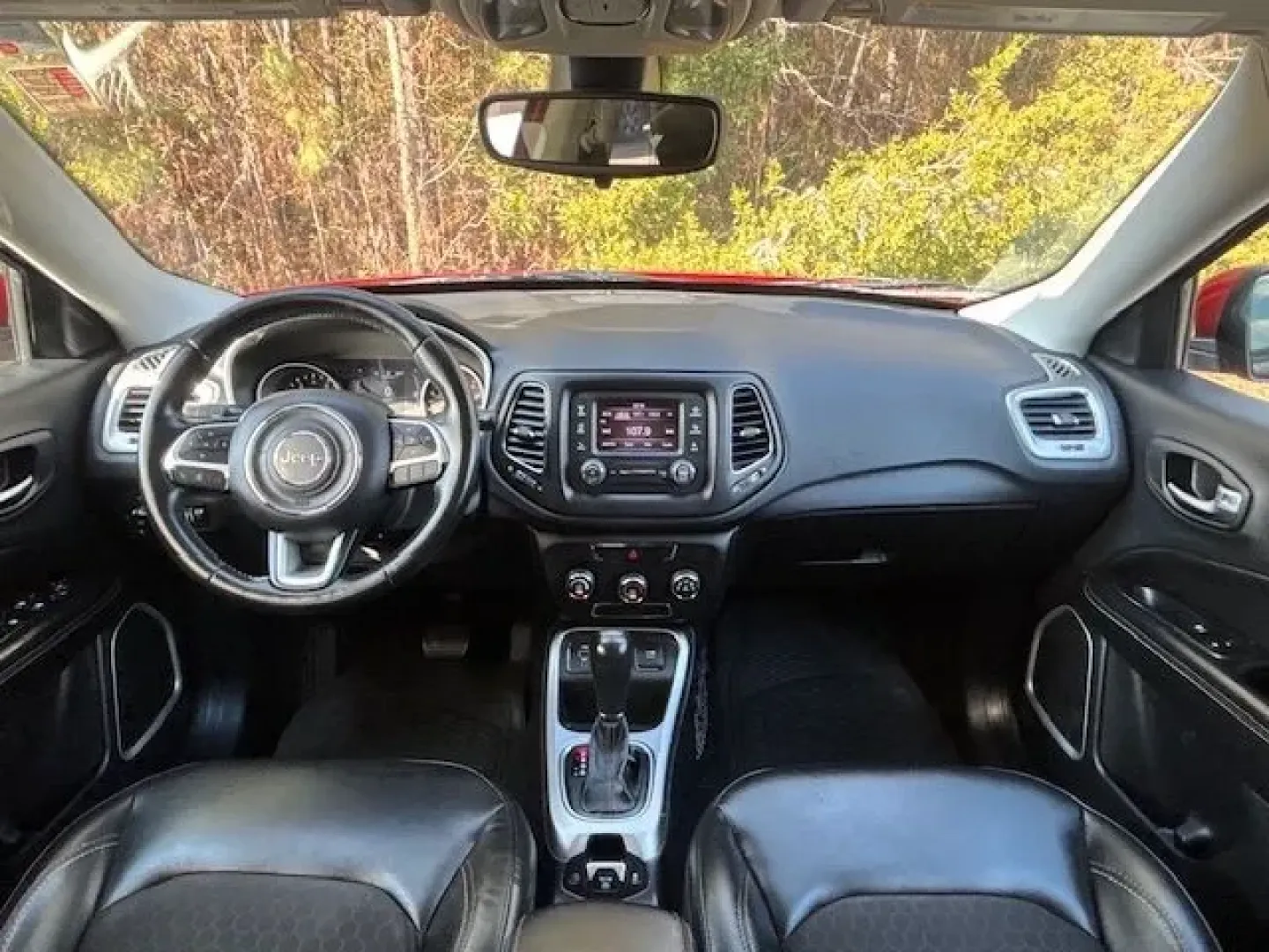 2018 /Black, vinyl/cloth Jeep Compass Latitude FWD (3C4NJCBB8JT) with an 2.4L L4 DOHC 16V engine, located at 2761 East Hwy 501, Conway, SC, 29526, (843) 331-1151, 33.781528, -78.989883 - Are you searching for an adventure-ready vehicle that can keep up with your active lifestyle? Look no further than this stunning 2018 Jeep Compass Latitude FWD, available now at Car City - Conway! With its sporty design and robust capabilities, this SUV is perfect for weekend getaways, daily commute - Photo#8