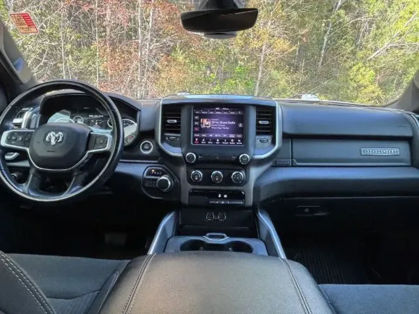 2020 /Black, premium cloth Ram 1500 Big Horn Crew Cab SWB 2WD (1C6RREFT7LN) with an 5.7L V8 OHV 16V engine, 8-Speed Automatic transmission, located at 9146 Ocean Hwy West, Calabash, NC, 28467, (910) 579-1110, 33.928635, -78.576157 - 2020 Ram 1500 Big Horn Crew Cab SWB 2WD - Photo#7