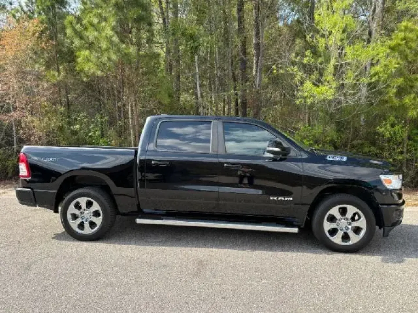 2020 /Black, premium cloth Ram 1500 Big Horn Crew Cab SWB 2WD (1C6RREFT7LN) with an 5.7L V8 OHV 16V engine, 8-Speed Automatic transmission, located at 9146 Ocean Hwy West, Calabash, NC, 28467, (910) 579-1110, 33.928635, -78.576157 - 2020 Ram 1500 Big Horn Crew Cab SWB 2WD - Photo#2