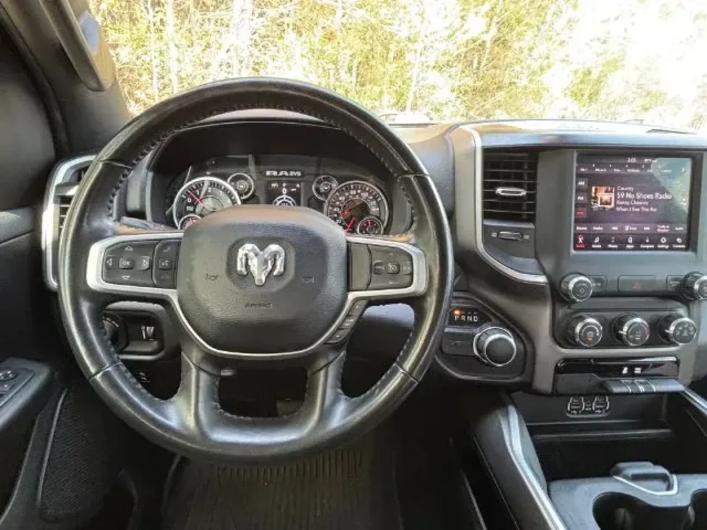 2020 /Black, premium cloth Ram 1500 Big Horn Crew Cab SWB 2WD (1C6RREFT7LN) with an 5.7L V8 OHV 16V engine, 8-Speed Automatic transmission, located at 9146 Ocean Hwy West, Calabash, NC, 28467, (910) 579-1110, 33.928635, -78.576157 - 2020 Ram 1500 Big Horn Crew Cab SWB 2WD - Photo#6