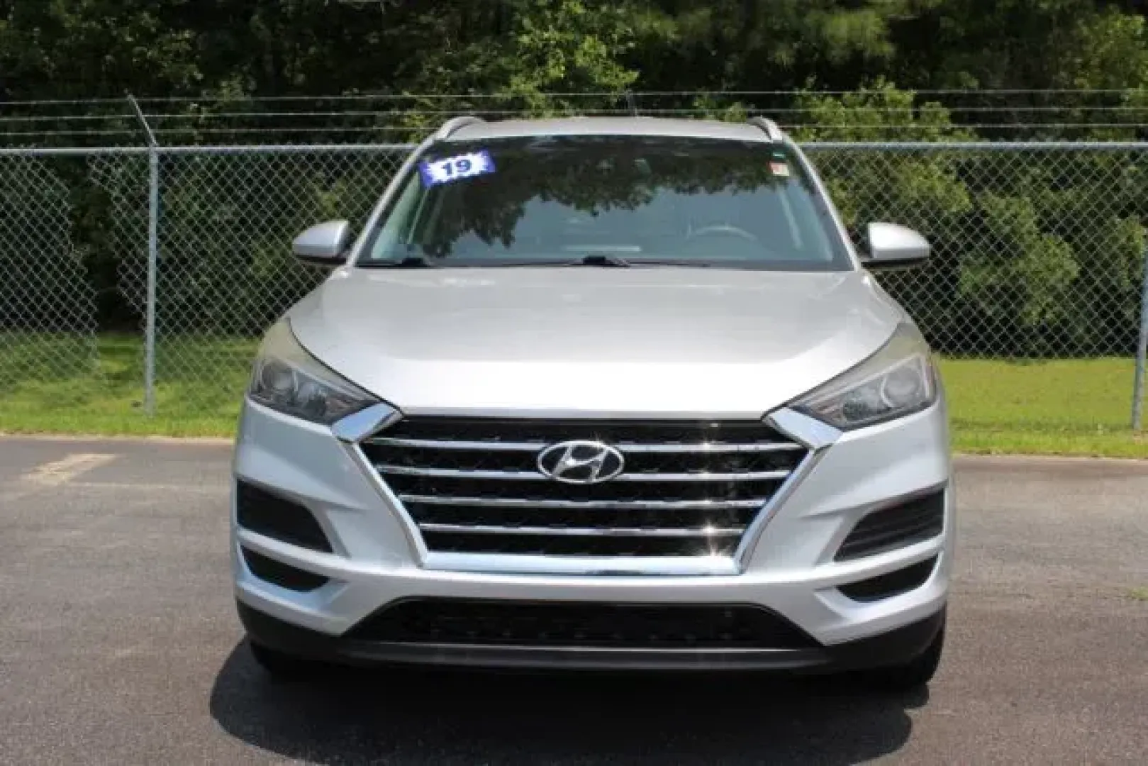 2019 /Gray, cloth Hyundai Tucson Value (KM8J33A40KU) with an 2.0L L4 DOHC 16V engine, 6-Speed Automatic transmission, located at 9146 Ocean Hwy West, Calabash, NC, 28467, (910) 579-1110, 33.928635, -78.576157 - 2019 Hyundai Tucson Value - Photo#1