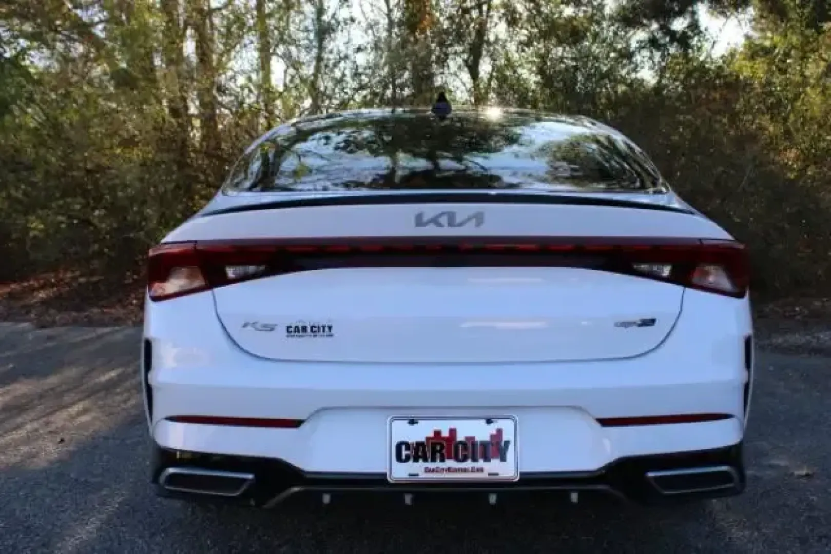 2022 Kia K5 GT-Line (5XXG64J23NG) with an Gamma-II 1.6L I-4 gasoline direct injection engine, 8A transmission, located at 9146 Ocean Hwy West, Calabash, NC, 28467, (910) 579-1110, 33.928635, -78.576157 - Are you in the market for a vehicle that perfectly balances style, comfort, and efficiency? Look no further than this stunning 2022 Kia K5 GT-Line available at Car City - Whitesville, located at 3598 James B White Hwy South, Whiteville, NC 28472. This pre-owned sedan is designed for modern lifestyle - Photo#2