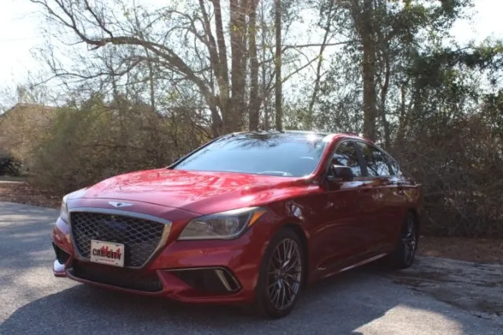 2018 Genesis G80 3.3T Sport (KMHGN4JB8JU) with an Lambda 3.3L V-6 gasoline direct injection engine, located at 3598 James B White Hwy South, Whiteville, NC, 28472, (910) 642-3196, 34.294846, -78.732613 - Picture your next road trip down US-74 or a smooth daily commute through Whiteville with the kind of comfort that makes every mile feel first-class. This 2018 Genesis G80 3.3T Sport is built for drivers who want luxury, confident all-weather traction, and a quiet cabin that turns errands, client mee - Photo#0