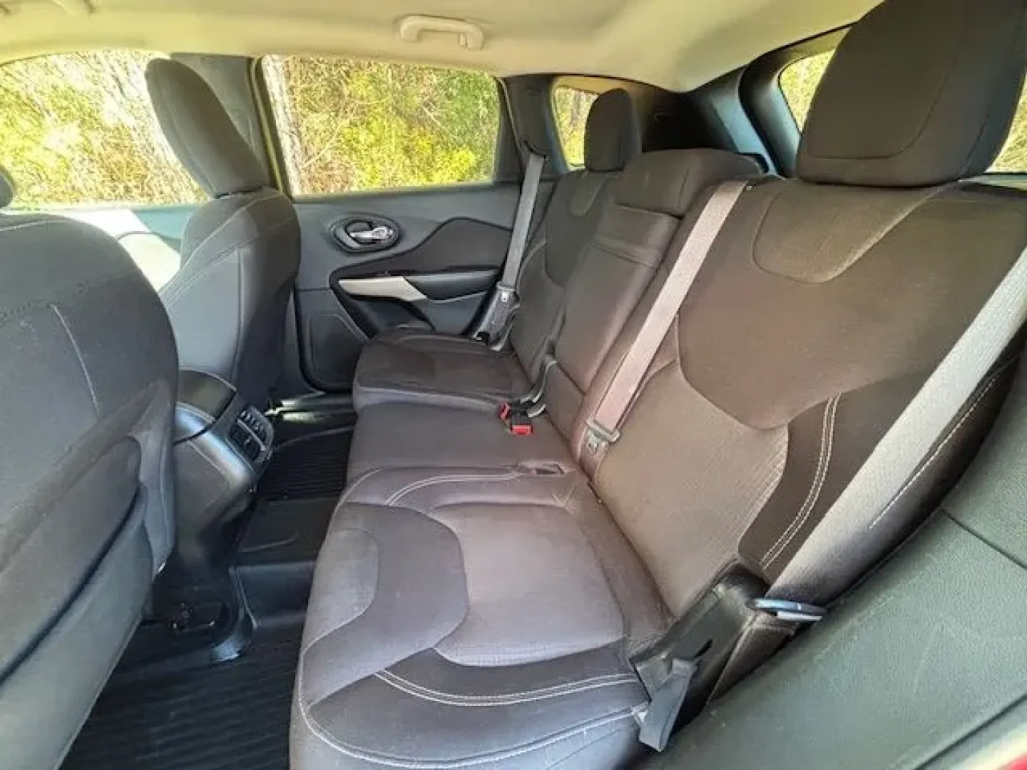 2017 /Black, premium cloth Jeep Cherokee Latitude FWD (1C4PJLCS3HW) with an 3.2L V6 DOHC 24V engine, 9-Speed Automatic transmission, located at 9146 Ocean Hwy West, Calabash, NC, 28467, (910) 579-1110, 33.928635, -78.576157 - Weekend beach runs to Sunset Beach, a smooth daily commute up Ocean Hwy (US-17), or a spontaneous road trip down to Myrtle Beach-this 2017 Jeep Cherokee Latitude FWD is built for the coastal Carolina lifestyle. With its Deep Cherry Red Crystal Pearl Coat exterior and comfortable black premium cloth - Photo#11